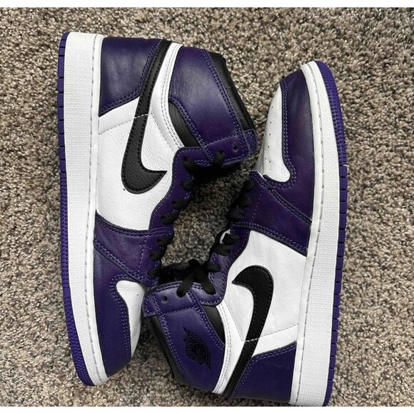 Nike Air Jordan 1 Retro OG High Court Purple 2.0 Size 6.5 Youth (Size 8 Women’s) - Picture 7 of 8